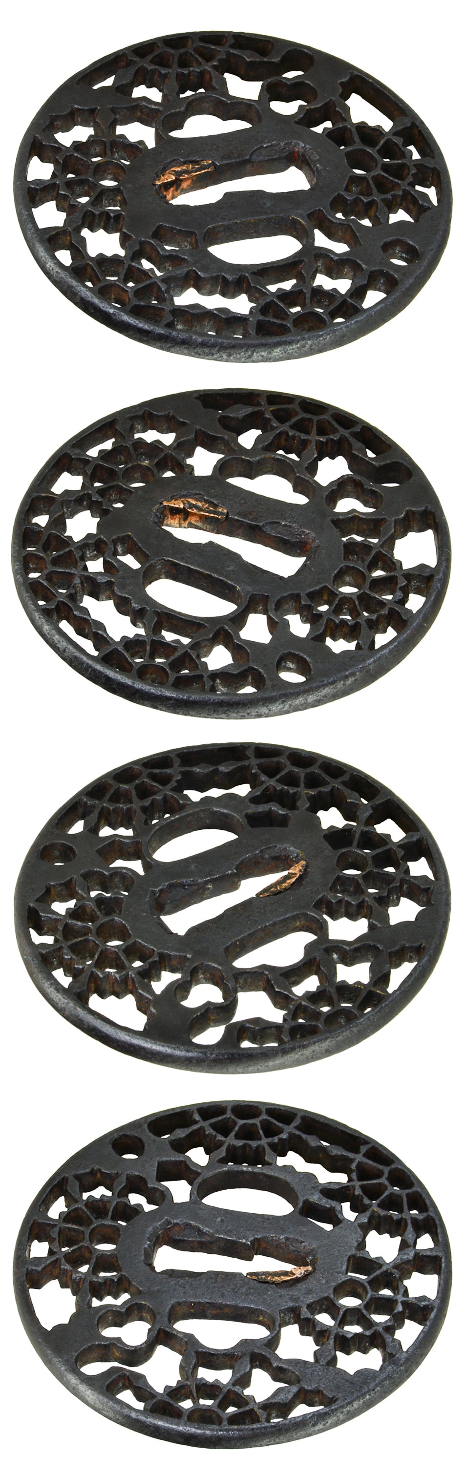 Tsuba [Daigorou Rinpou Tsunagi Sukashi Tsuba][N.B.T.H.K] Tokubetsu Kichou Kodougu - Photo 4