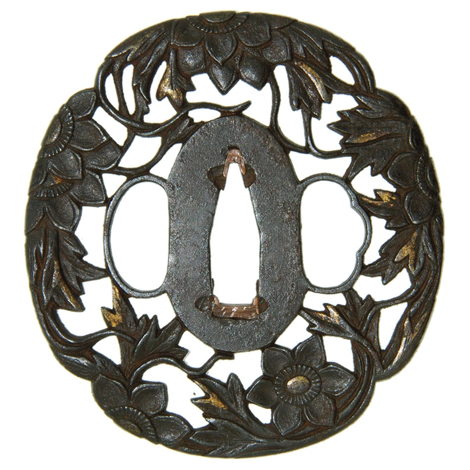 Tsuba [Busyu Tetsusenka Sukashi Tsuba][N.B.T.H.K] Hozon Tousougu - Photo 2