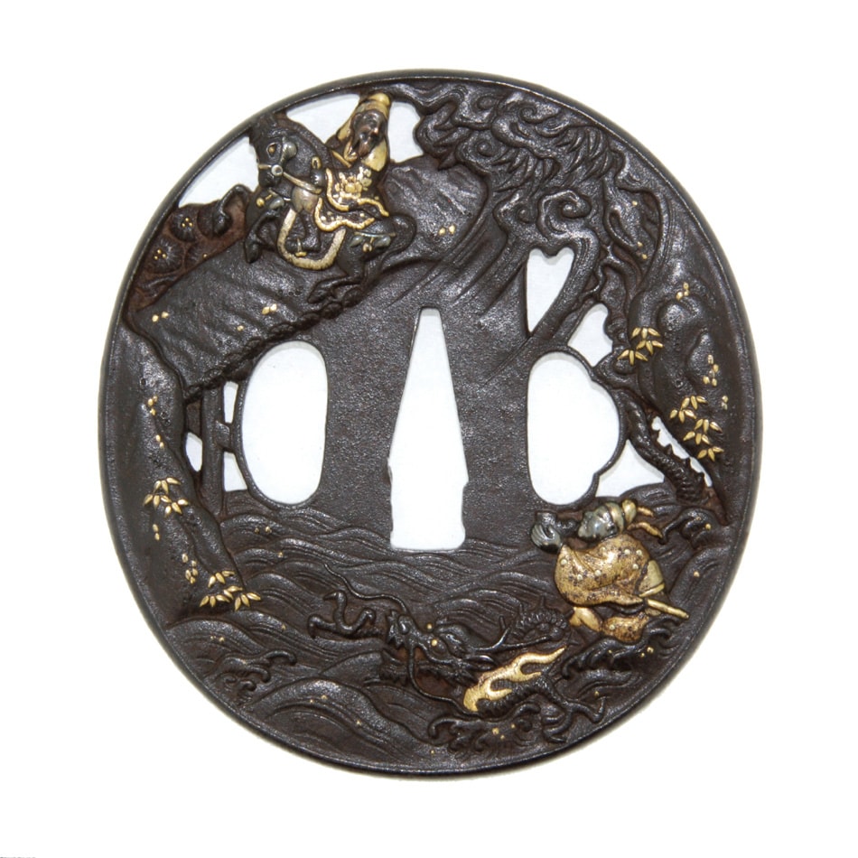 Tsuba [Kyou Shoami Kosekikou Choryou-zu Tsuba][N.B.T.H.K] Hozon Tousougu - Photo 2
