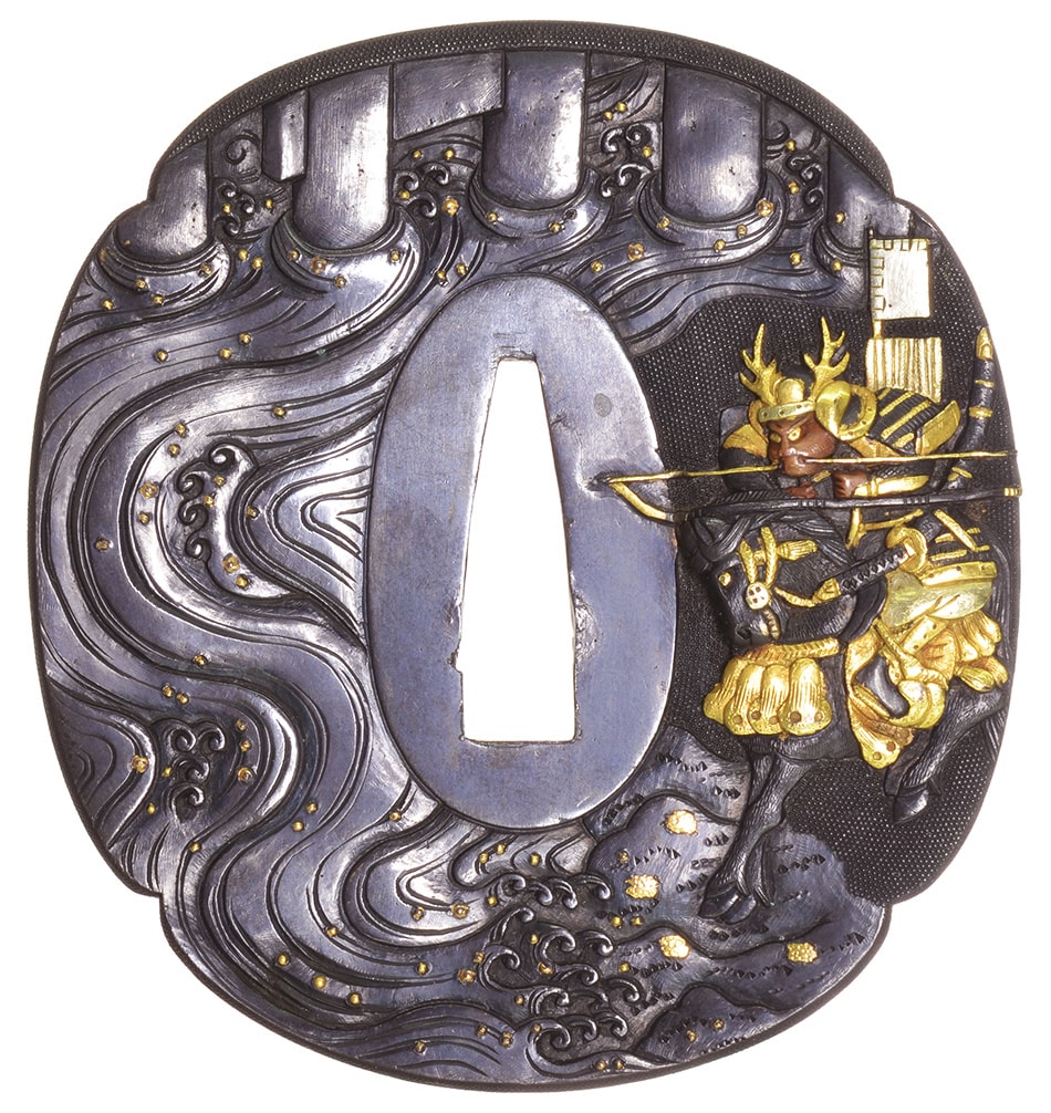 Tsuba [Mito-Tamagawaha Uzikawa-Senjin-Zu-Tsuba][N.B.T.H.K] Hozon Tousougu - Photo 2