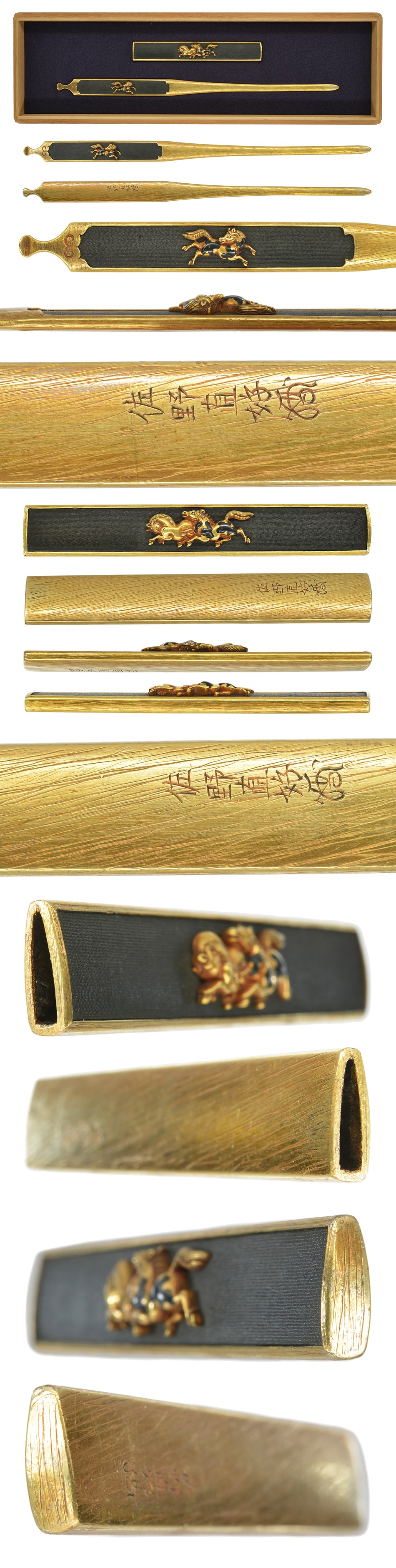 Kozuka Kougai [Syunba-zu] [N.B.T.H.K] Tokubetsu Hozon Tosougu - Photo 3
