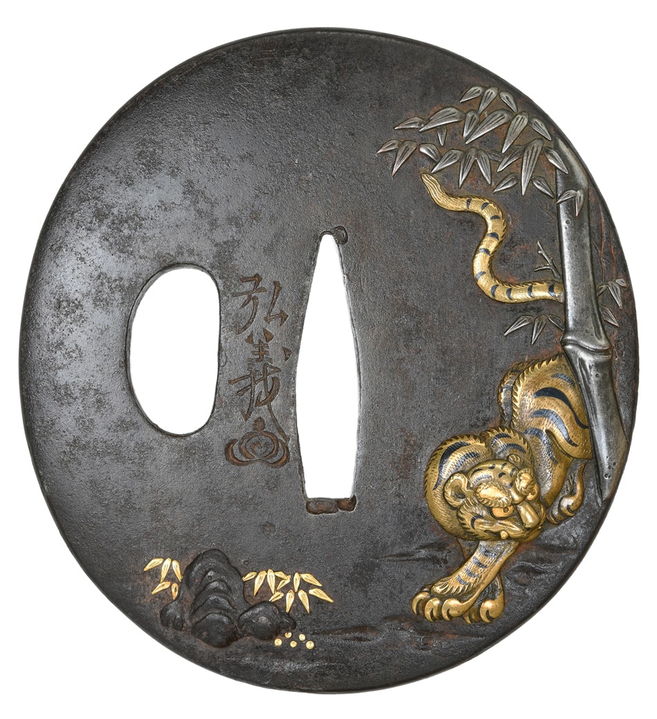 Tsuba [Hiroyoshi Taketora-zu-Tsuba][N.B.T.H.K] Tokubetsu Hozon Tousogu - Photo 2