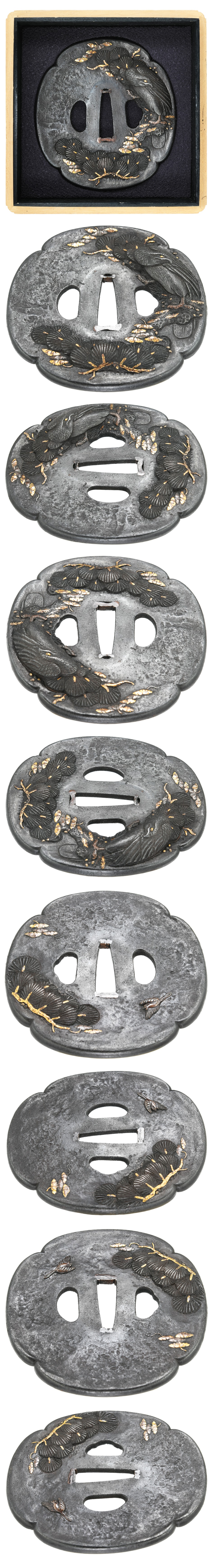 Tsuba [Mito Sho-ju-Moukin-zu Tsuba][N.B.T.H.K] Hozon Tousougu - Photo 4