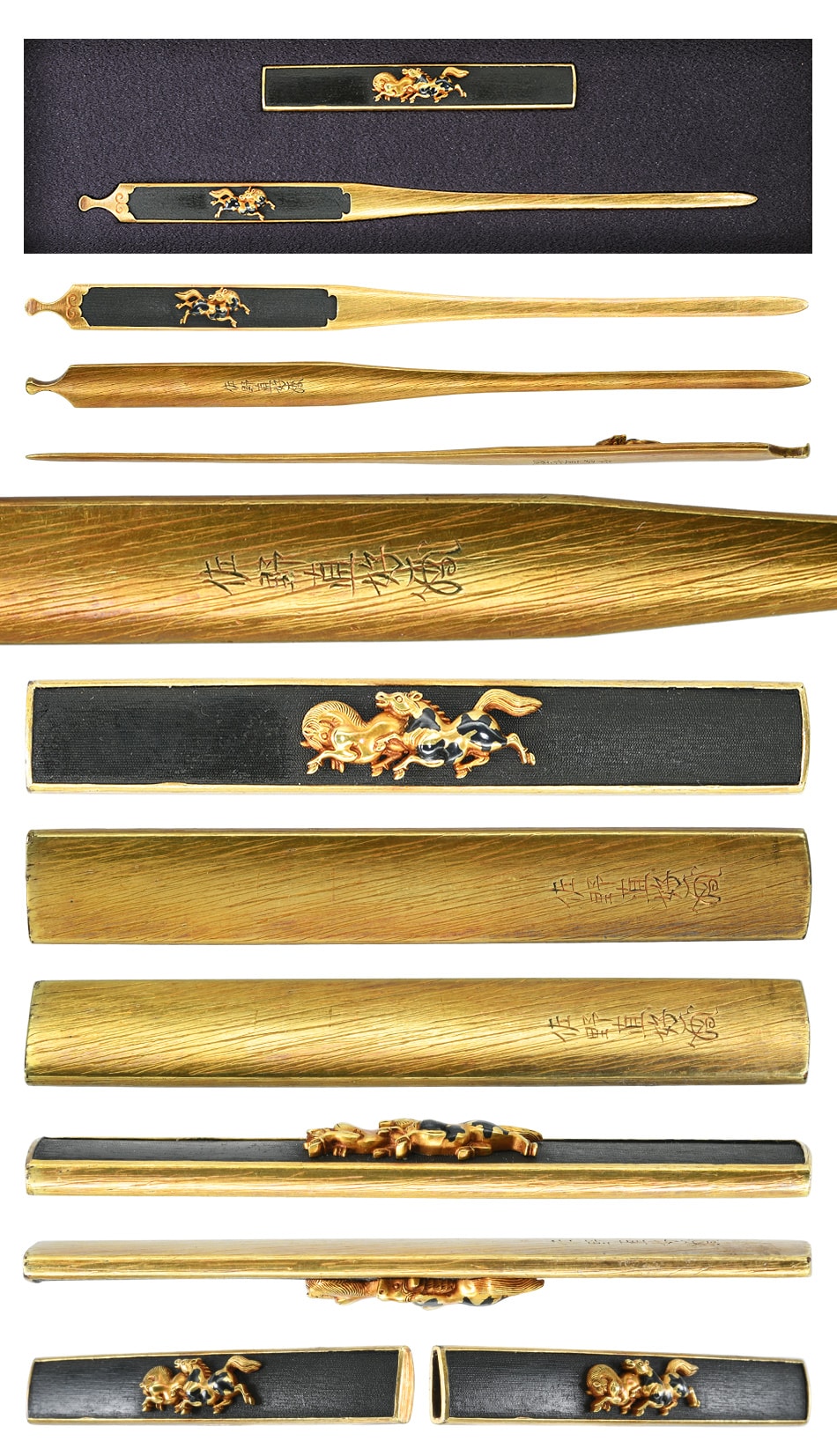 Kozuka Kogai [Sano Naoyoshi Syunba-zu][N.B.T.H.K] Tokubetsu Hozon Tousougu - Photo 3