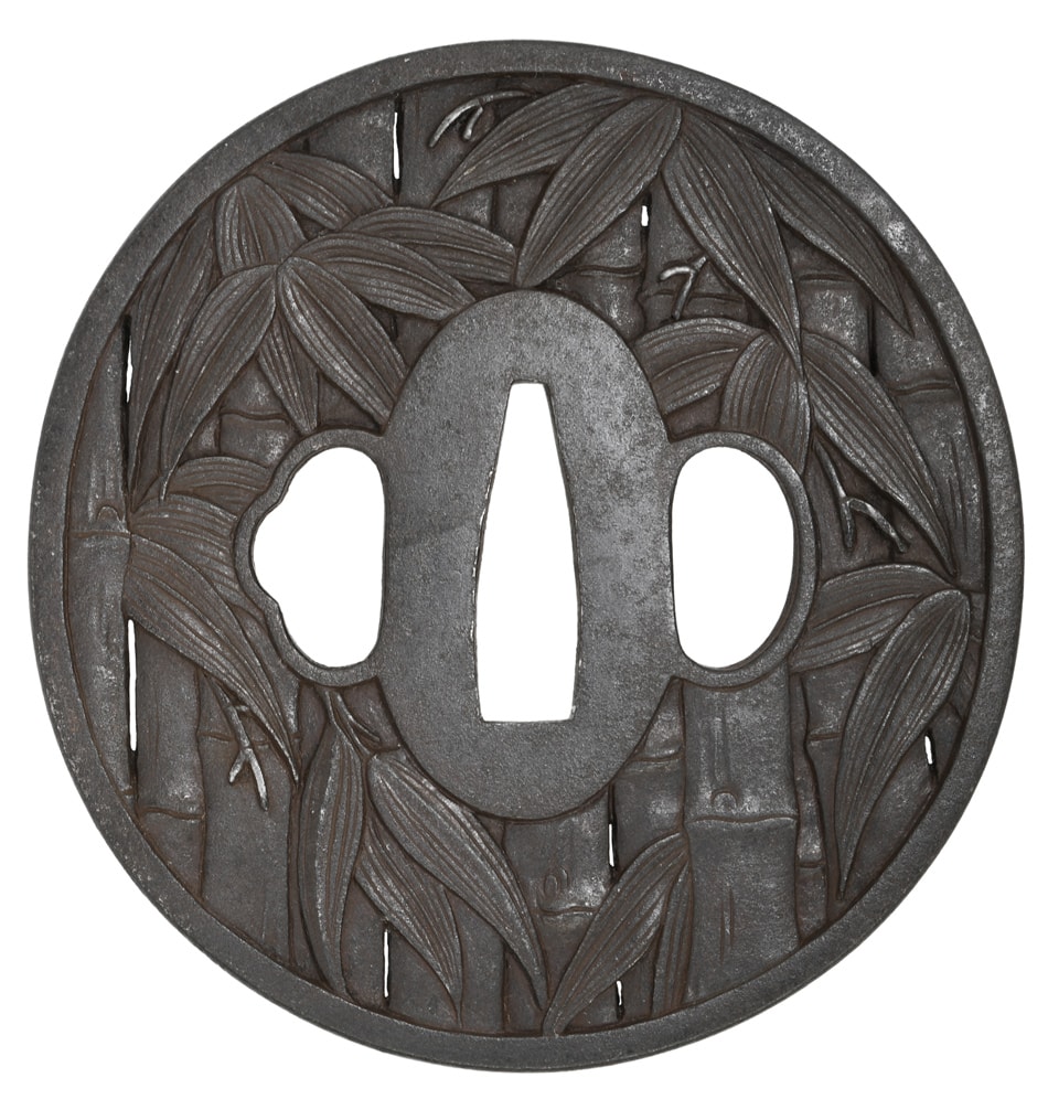 Tsuba [Goto Syunjyo Chikurin-sukashi Tsuba][N.B.T.H.K]Tokubetsu Hozon Tousougu - Photo 3