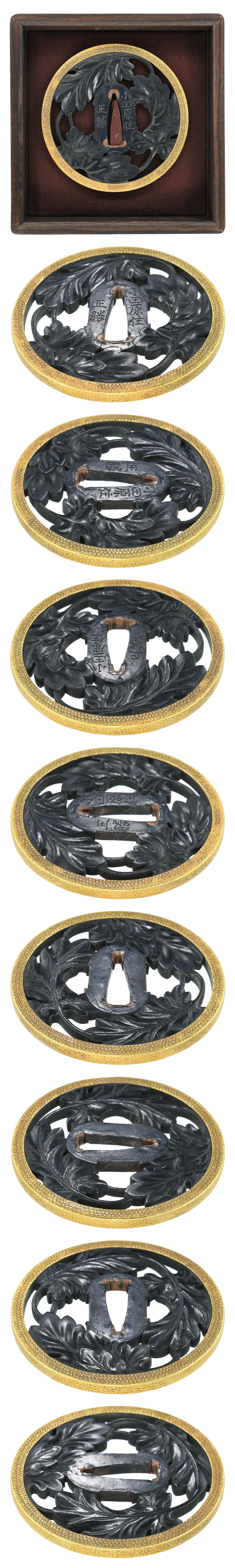 Tsuba [Odawara-ju Masakatsu Kajiha-sukashi-zu-Tsuba][N.B.T.H.K] Tokubetsu Hozon Tosogu - Photo 4