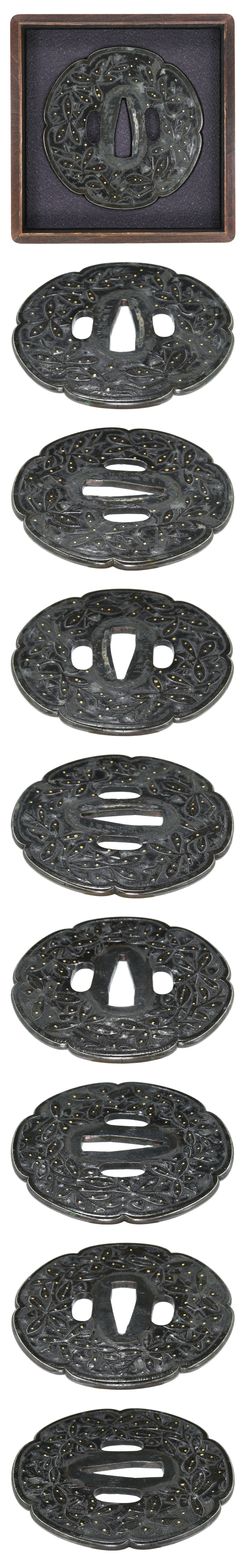 Tsuba [Mumei Ko-kinko Shoritsu-zu-Tsuba][N.B.T.H.K] Tokubetsu Hozon Tosogu - Photo 4
