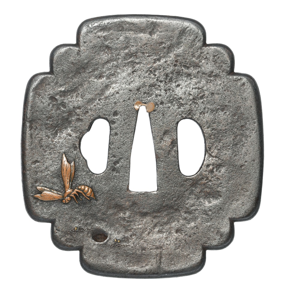 Tsuba [Mumei Shonai Sanchu-zu-Tsuba][N.B.T.H.K] Hozon Tosogu - Photo 3