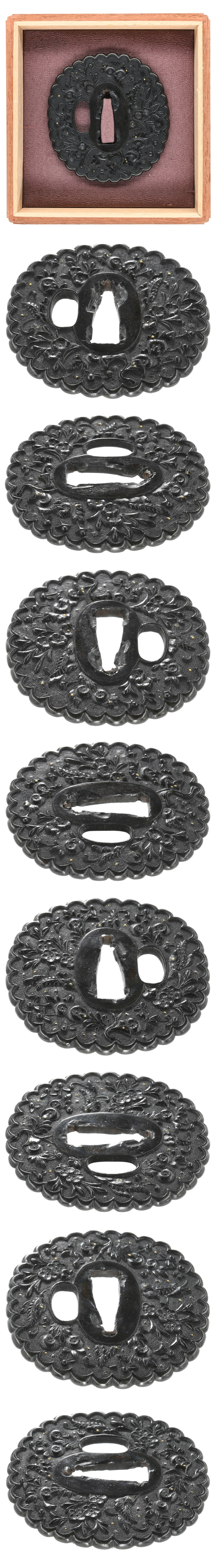 Tsuba [Mumei Ko-kinko Akikusa-zu-Tsuba][N.B.T.H.K] Tokubetsu Hozon Tosogu - Photo 4