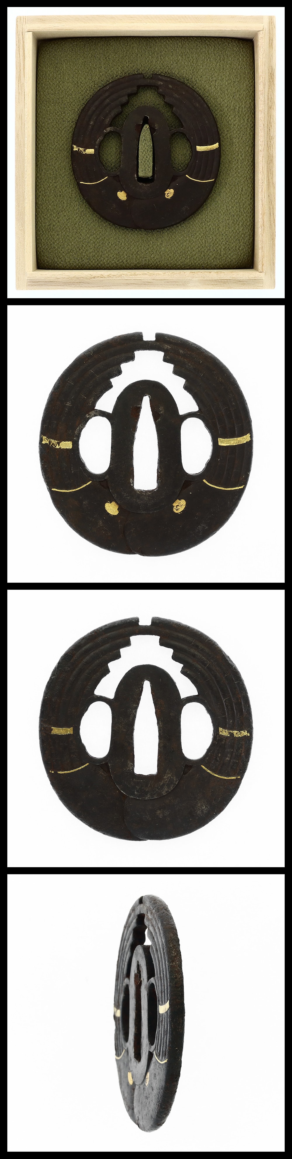 Tsuba Mumei(Unsigned):Bamboo