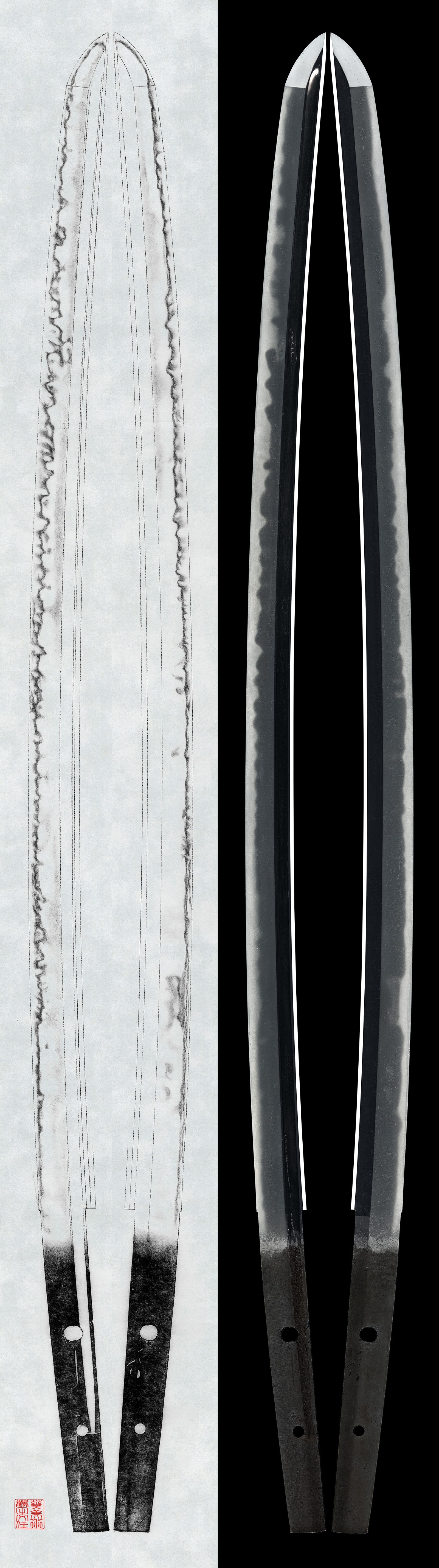 Wakizashi: Mumei (attributed to Hatakeda Sanemori)e (43rd NBTHK Juyo Token)