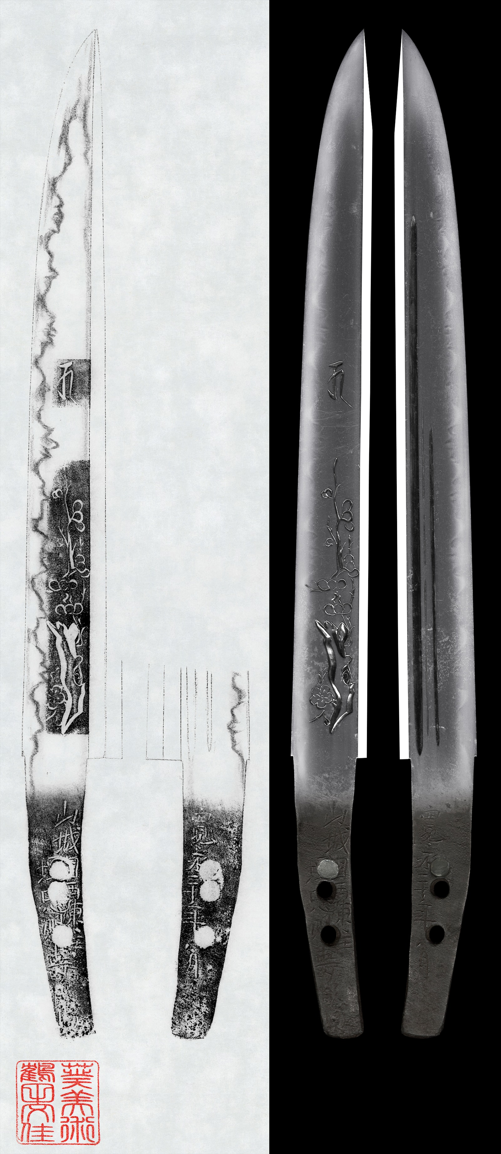 Tanto:Yamashiro Kuni Nishijin Jyu Umetada Myoujyu Hori do(fake)