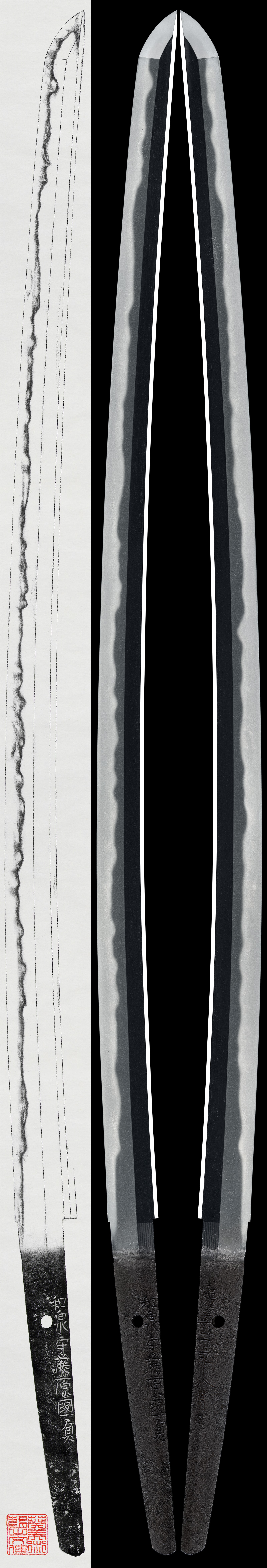 Katana:Izumi no Kami Fujiwara Kunisada(NBTHK Tokubetsu Hozon Token)