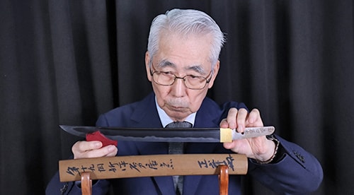 Wakizashi: Sanryu Masamine Saku Kore (living national treasure) Date: February, 1983(NBTHK Tokubetsu Hozon Token) - 写真7