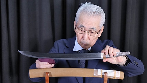 Wakizashi: Motte Namban Tetsu Omi Kami Fujiwara Tsuguhiro Echizen Ju Shimosaka(NBTHK Tokubetsu Hozon Token) - 写真7