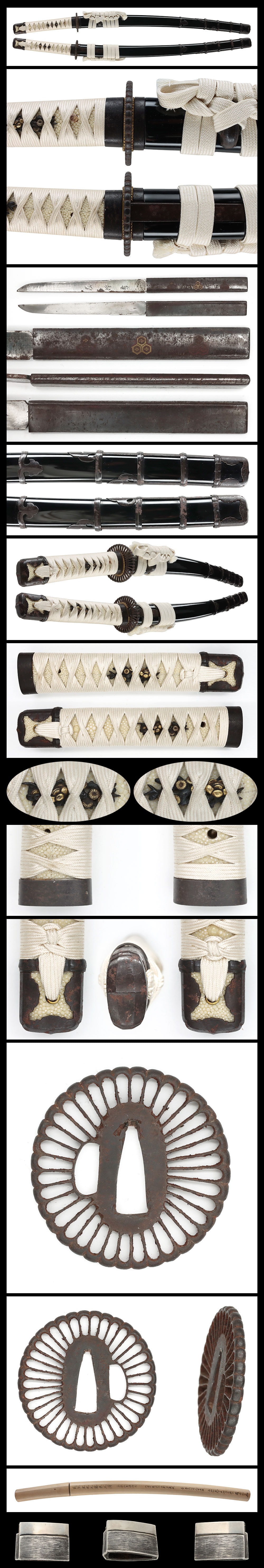 Wakizashi:(Ichiyo Aoi-mon) Mondo no Sho Fujiwara Masakiyo (Signed on behalf of Masamori)(NBTHK Tokubetsu Hozon Token) - Photo 4