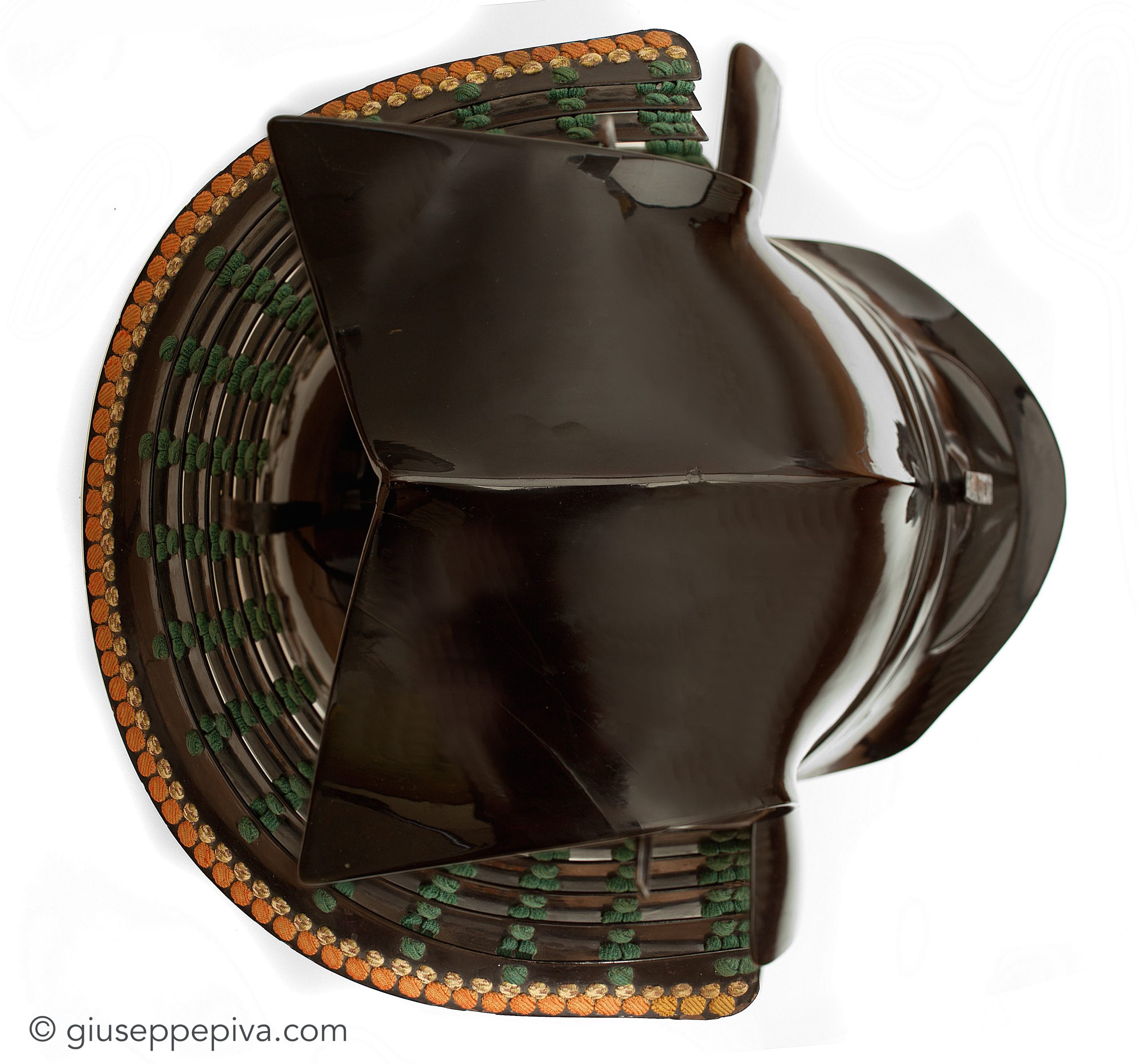 Tōzukin-nari kabuto and menpō, samurai helmet in the shape of a soft cloth cap - Photo 9