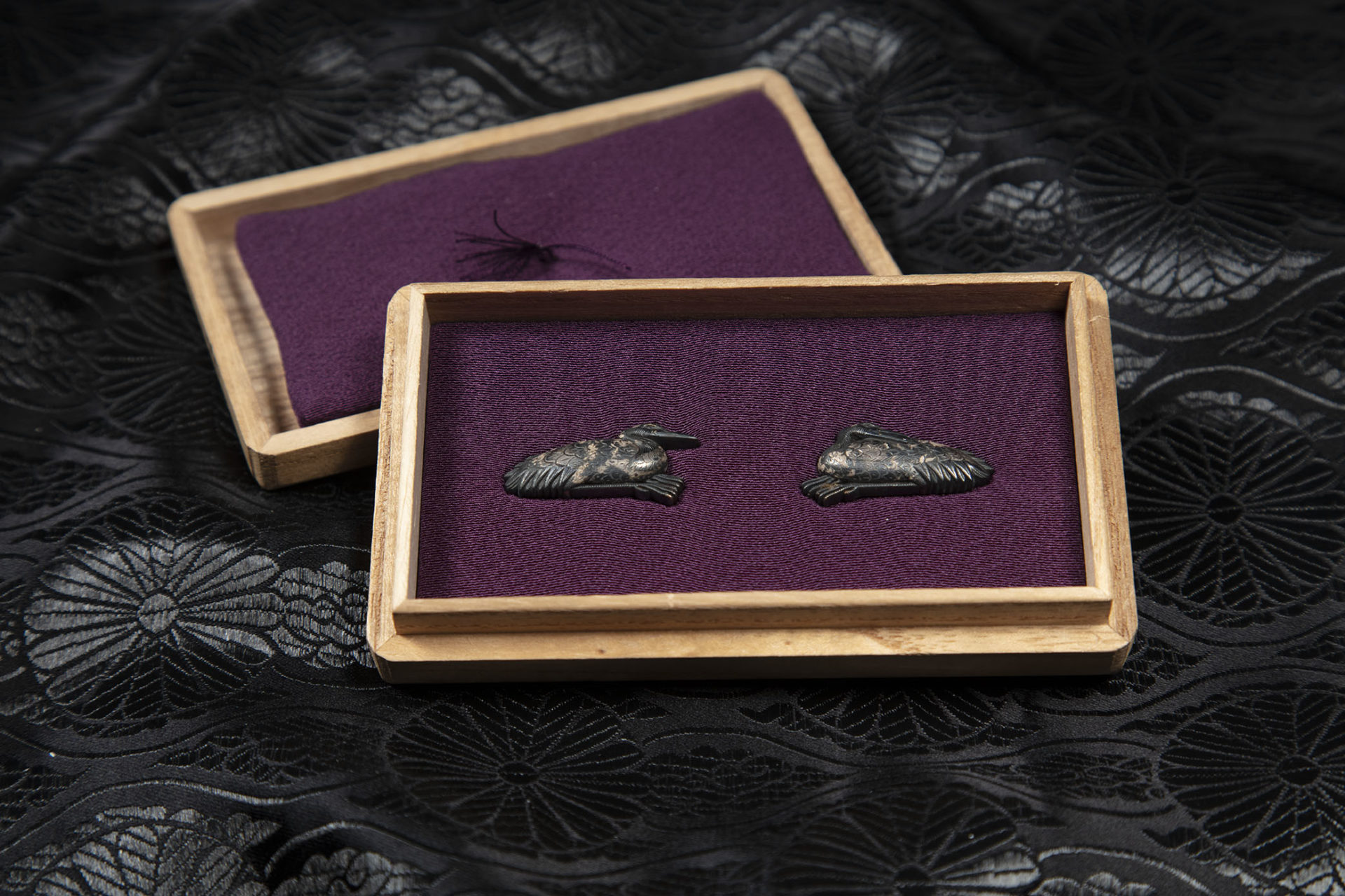 Kyo-Kinko Crane Menuki