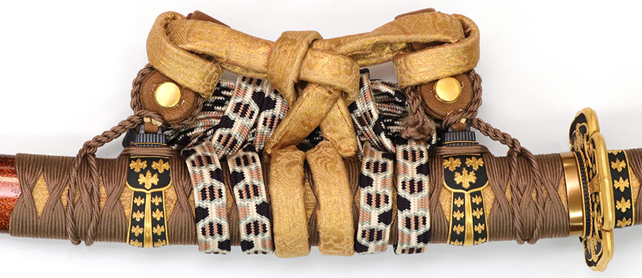 河内国平製之刻印 秋天 平成十一年吉日（鎌倉時代備前福岡一文字写）（高山一之先生作糸巻太刀拵え付） Kawachi Kunihira - Photo 29