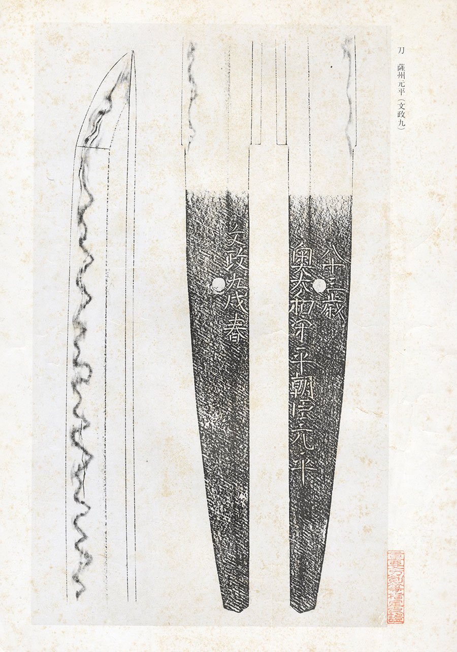 奥大和守平朝臣元平 八十三歳 文政九戌春（島津家伝来）（重要刀剣） Oku Yamatonokami Taira Ason Motohira - Photo 24