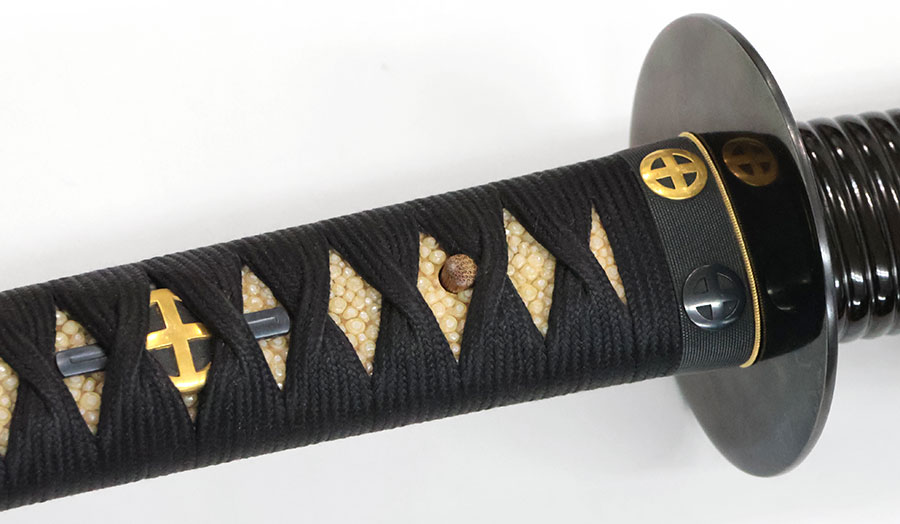 備州三原住正近作 天文二年二月日・康光（大小共本阿弥光佐副状付）（島津家伝来黒漆腰刻鞘大小拵付） Bishu Miharaju Masachika Yasumitsu - Photo 35