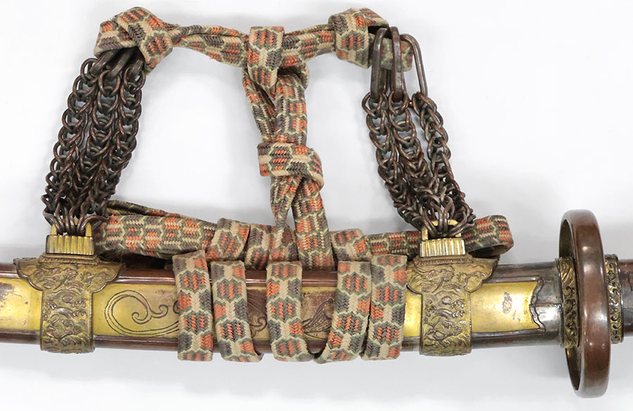 龍波紋兵庫鎖太刀（銘古川善長花押）（中身は無銘 手掻包俊） Tegai Kanetoshi - Photo 27