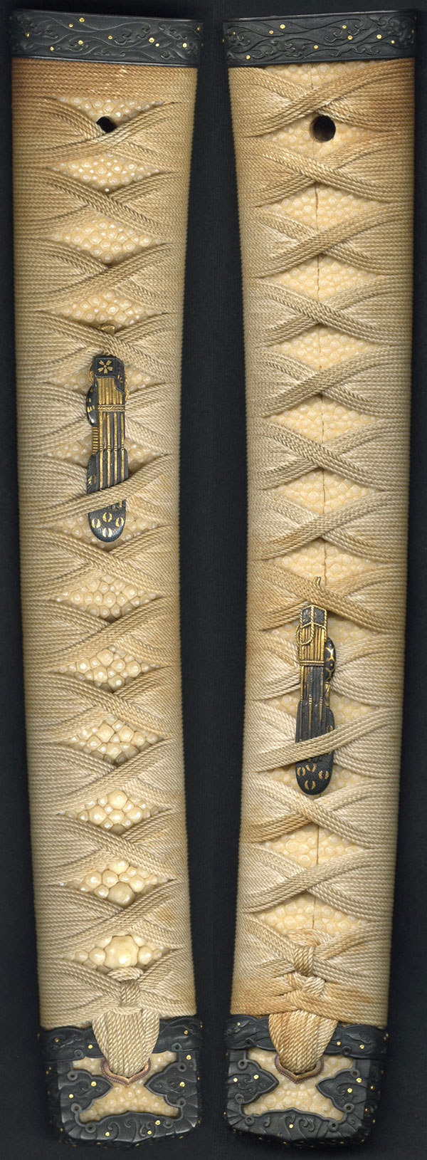 無銘 備州住長船祐光（豪華な七曜紋三ツ割六つ山紋付糸巻太刀拵付） Den Bishuju Osafune Sukemitsu - Photo 30