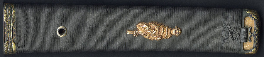 無銘 文珠（二代南紀重国）（金無垢龍図目貫付16弁菊花紋突兵小尻金具付突兵拵付） Monju Shigekuni - Photo 26