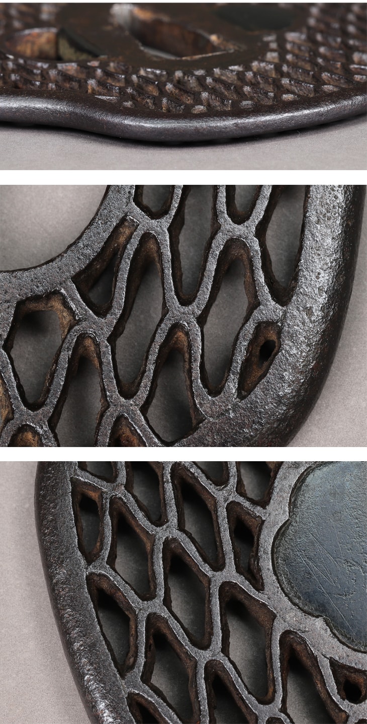 鍔:三ッ浦透図 Tsuba:Mitsuura Sukashi Zu - Photo 3