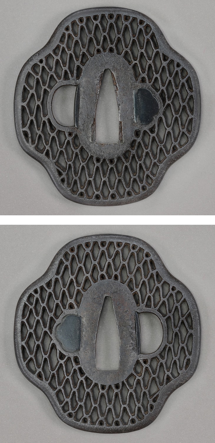 鍔:三ッ浦透図 Tsuba:Mitsuura Sukashi Zu