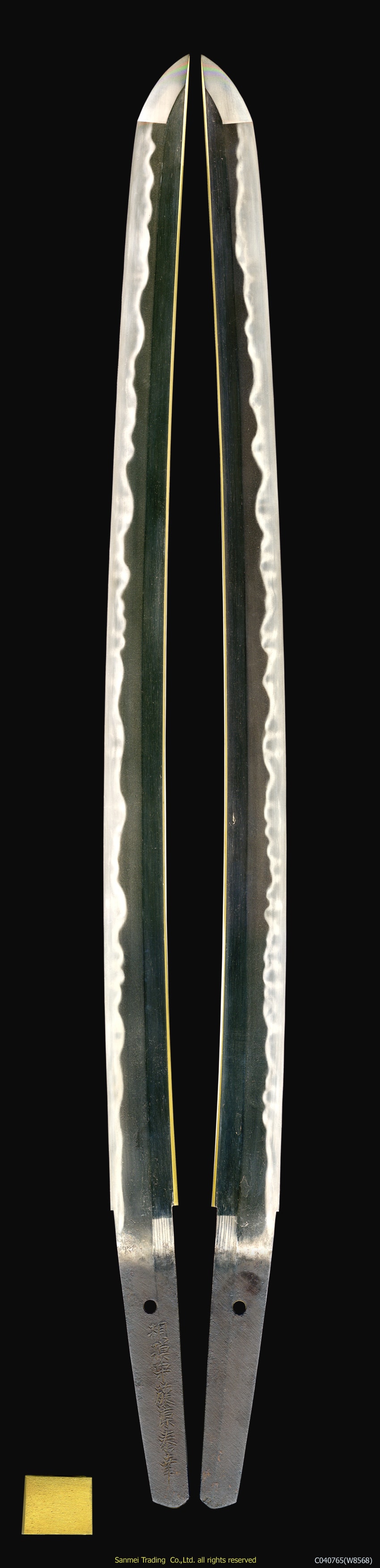 Wakizashi signed Sagami-no-kami Fujiwara YASUYUKI - Photo 2