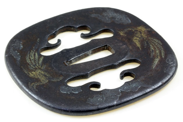 No.B00027 鐔 熊本住房次 瑞雲鳳凰図 - Photo 6