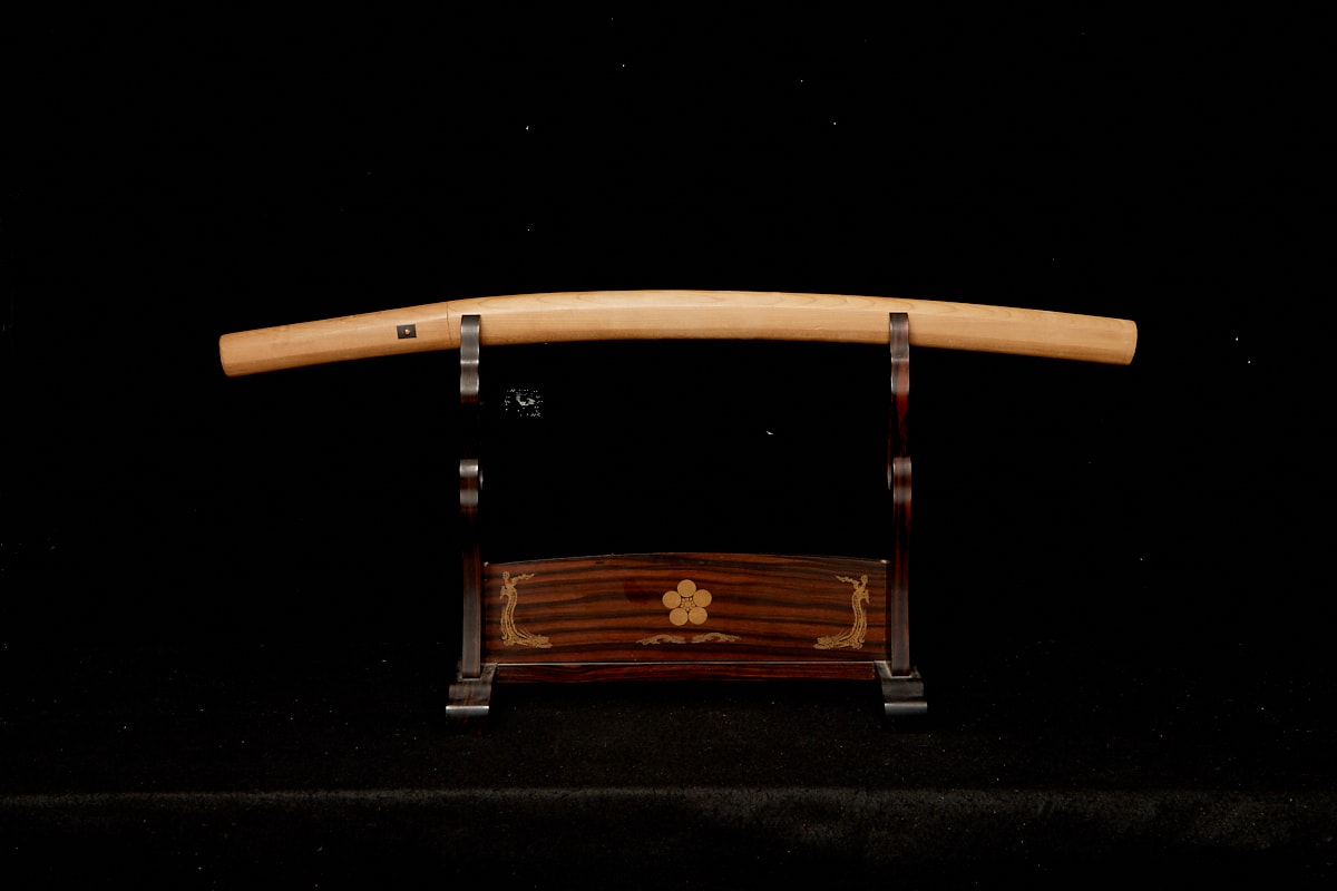 01-2066 山城国住藤原信吉 (白鞘) 脇差(日刀保・特別保存刀剣) - Photo 3