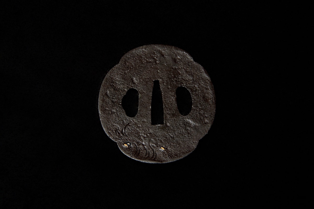 03-455 鍔 ひまわり図 - Photo 2