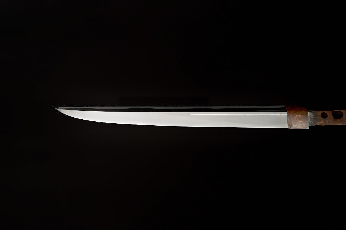 01-446 無銘(長船忠光) 短刀(あいくち) 白鞘 - Photo 7