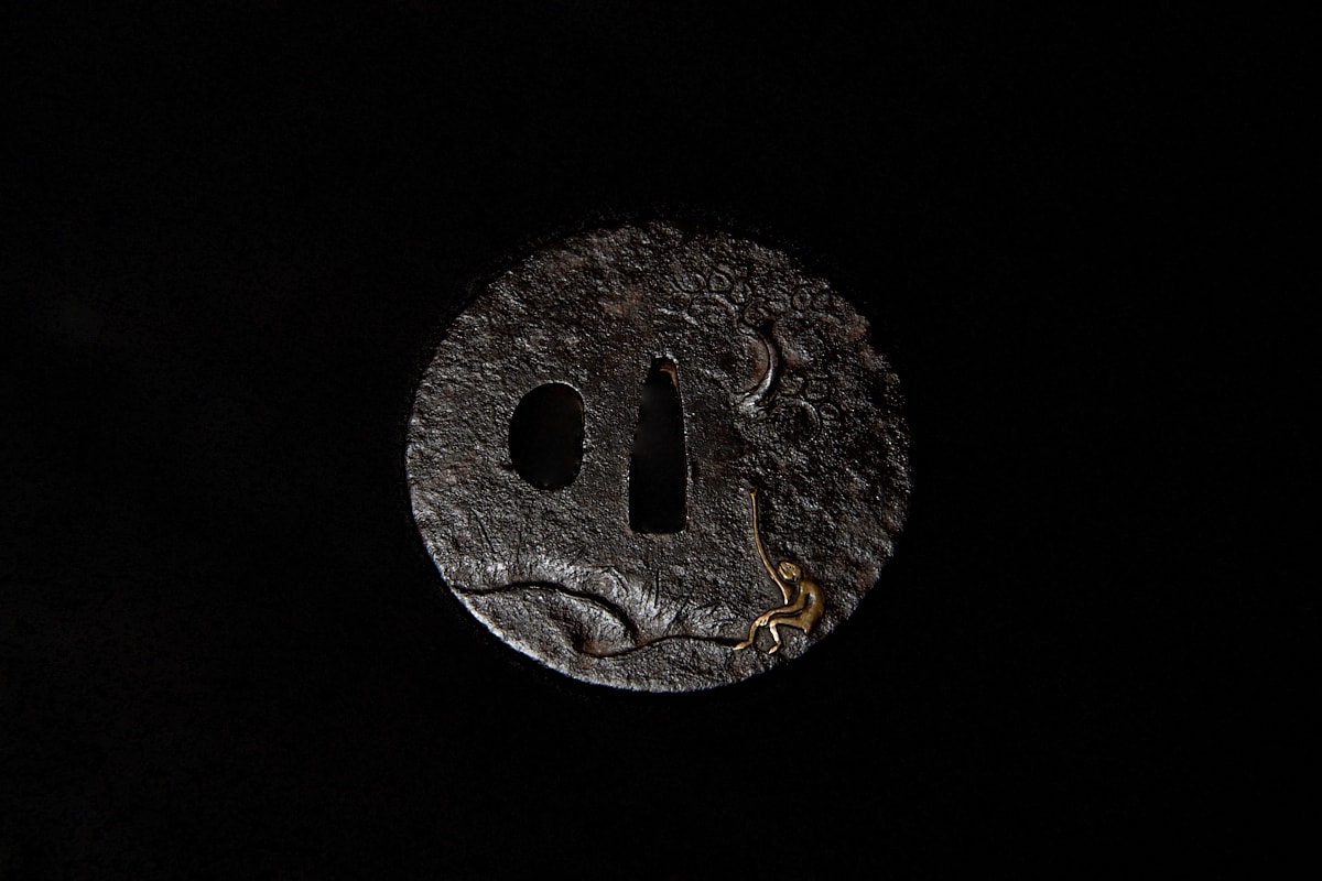 03-478 釣り人鉄丸鍔 - Photo 2