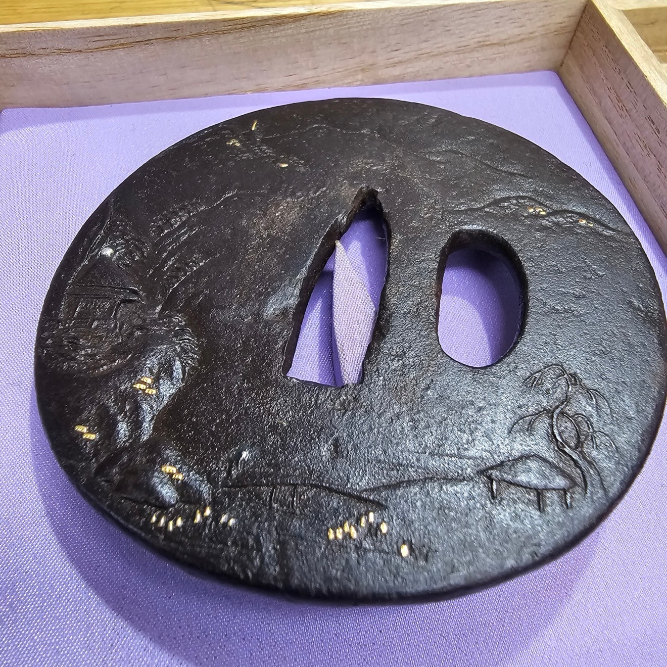 03-505 五車座唐人図 丸鍔 - Photo 3