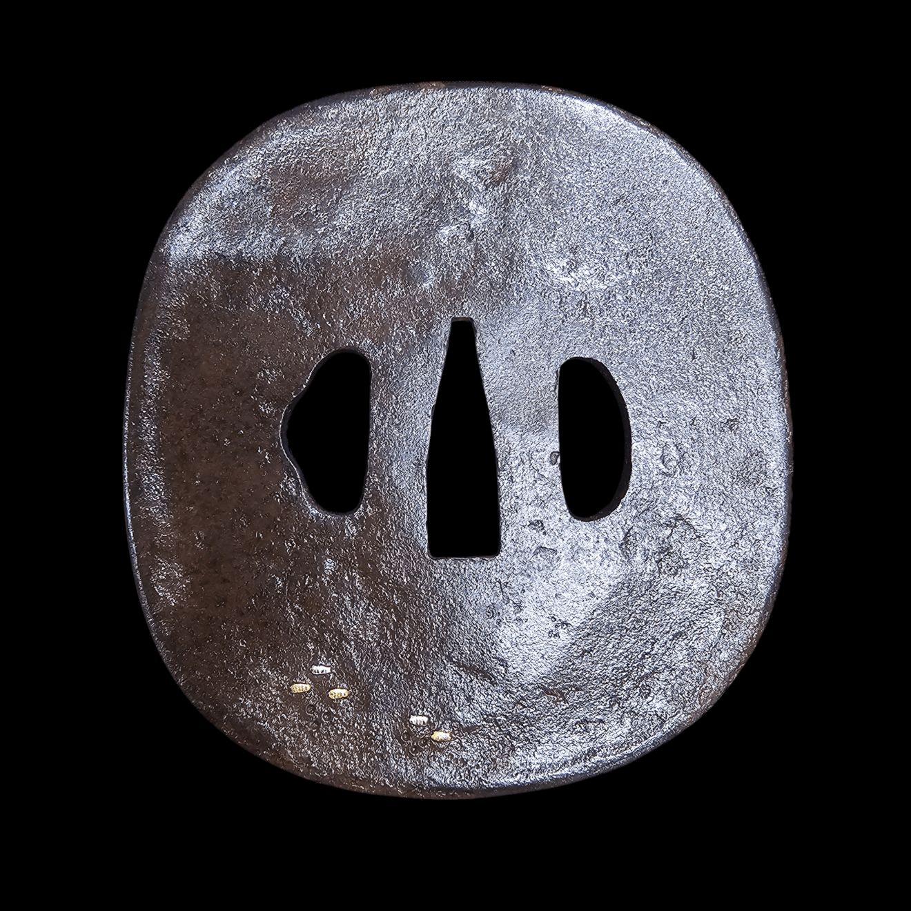 03-488 冬梅唐人図 丸鍔 - Photo 2