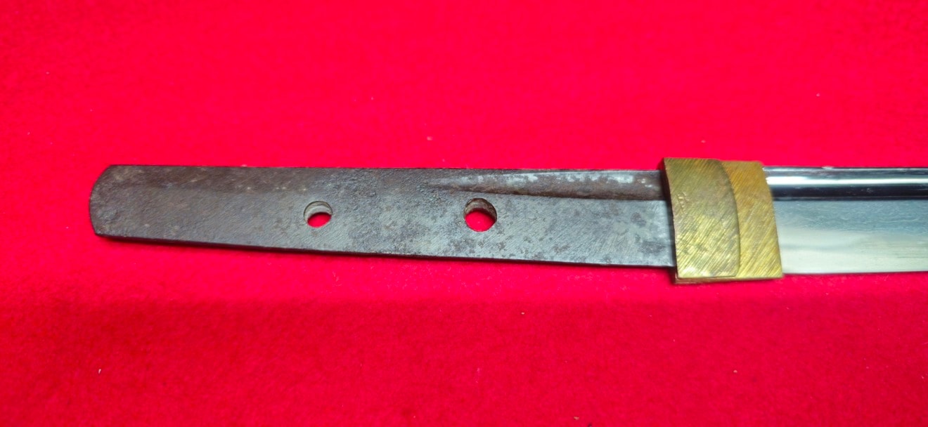 02-3189 保存刀剣 無銘(兼延) 脇差 白鞘 - Photo 4