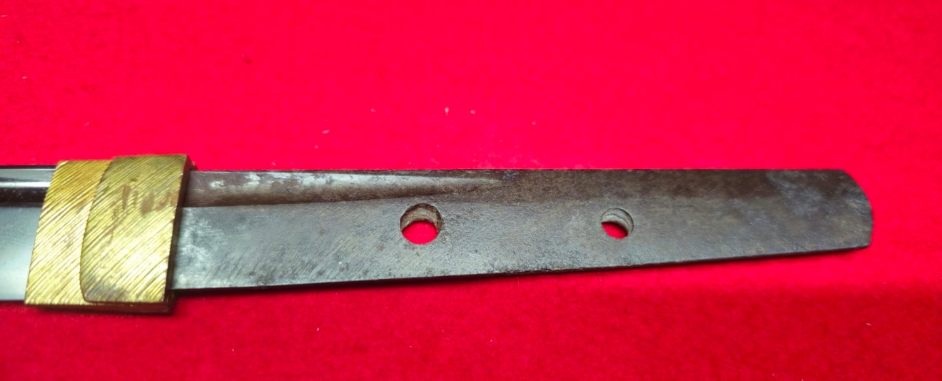 02-3189 保存刀剣 無銘(兼延) 脇差 白鞘 - Photo 8