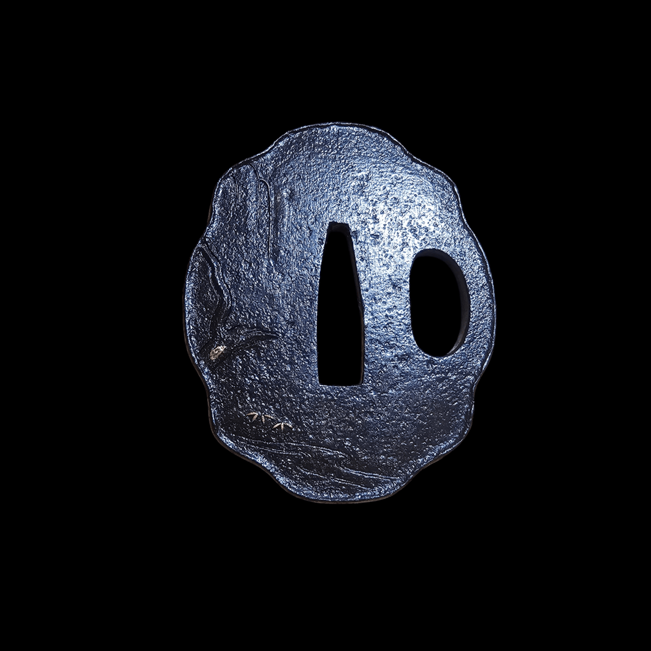 03-518 鶴図 鍔 - Photo 2