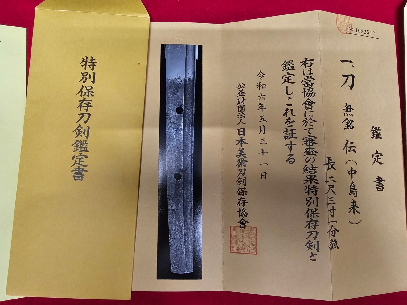 01-3169 【特別保存刀剣】無銘 伝(中島来) Mumei Den-Nakajimarai 刀Katana - Photo 18