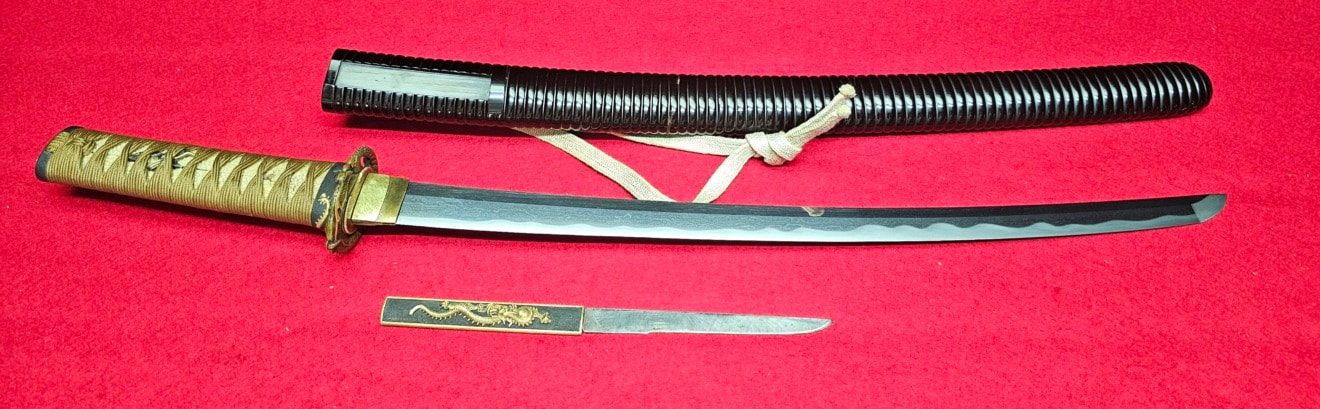 02-3205 【特別保存刀剣】菊紋 伊賀守藤原金道 三代 (Kikumon) Iga-no-kami Fujiwara Kinmichi(3rd generation) 日本鍛冶宗匠 脇差 Wakizasi - Photo 2