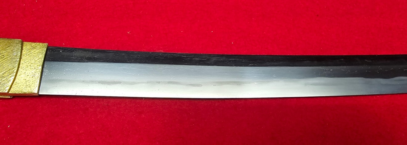 02-3216 播州住藤原宗重 Bansyu-jyu-Fujiwara-no-Muneshige 脇差 Wakizashi - Photo 5