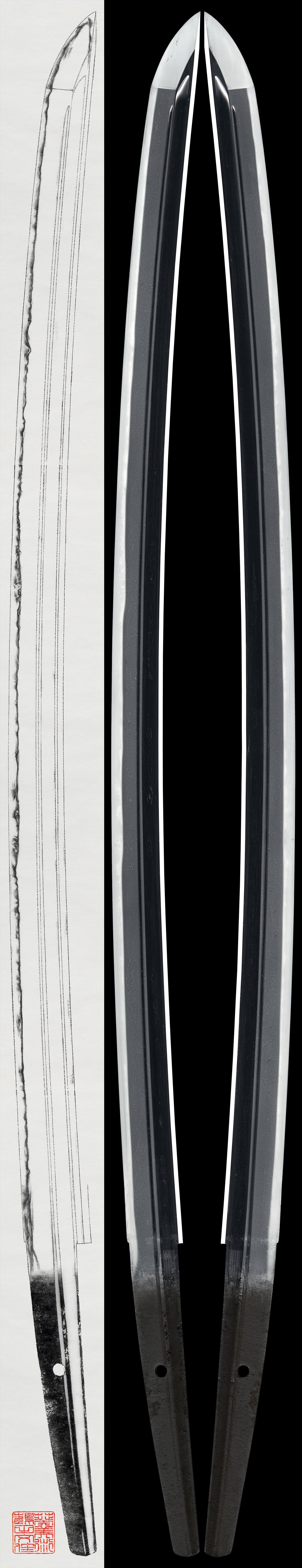 Katana: Mumei(Unsigned)(Chiyozuru Morihiro)(NBTHK Tokubetsu Hozon Token)