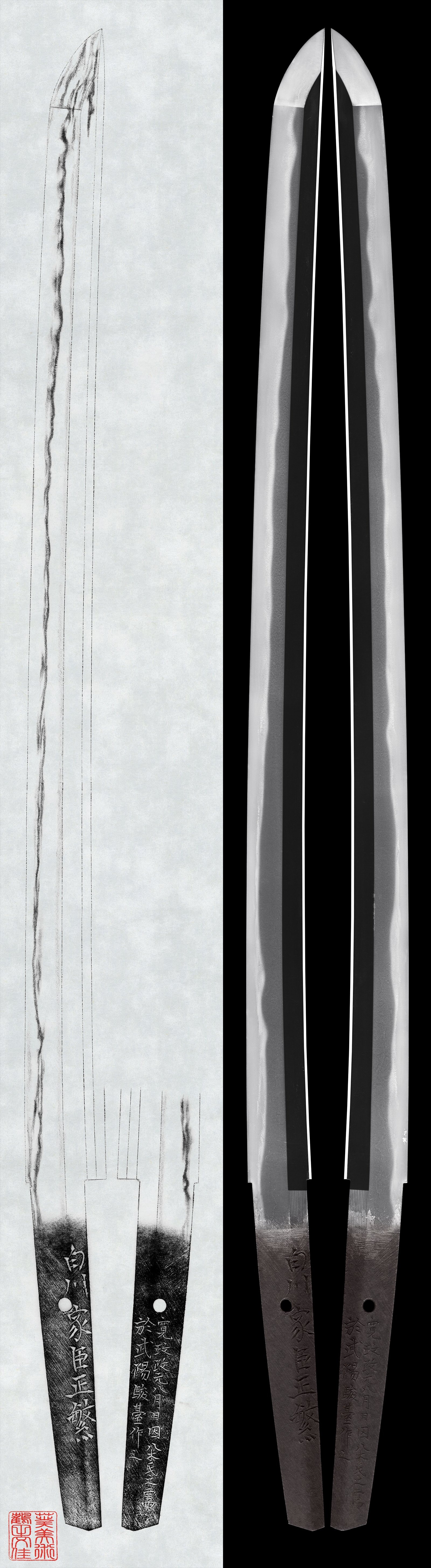 Wakizashi : Shirakawa Kashin Masashige(NBTHK Tokubetsu Hozon Token)