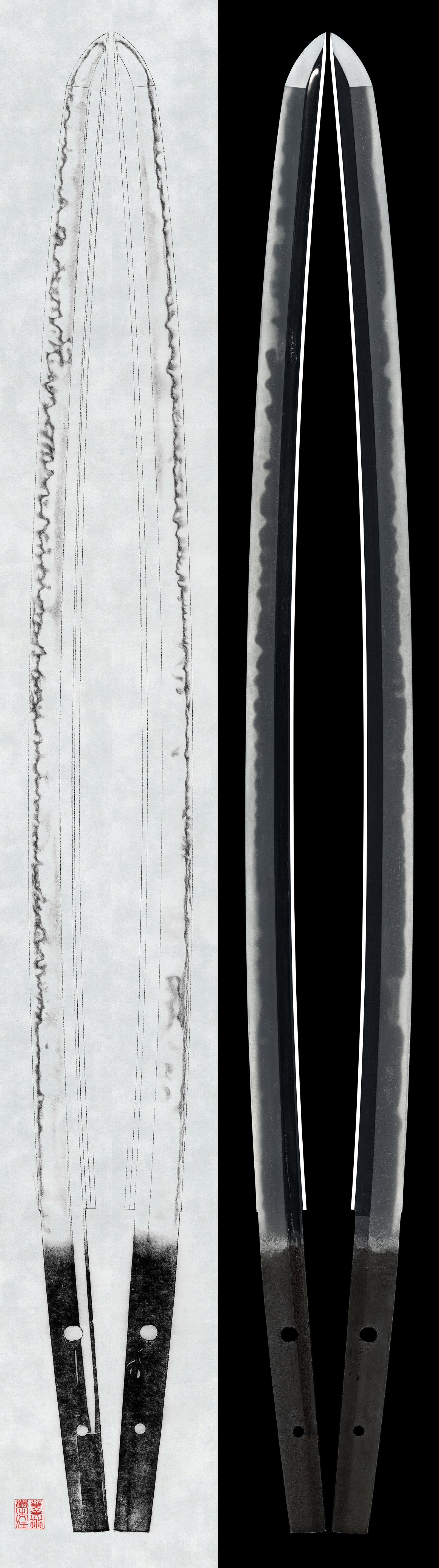 Wakizashi: Mumei (attributed to Hatakeda Sanemori)e (43rd NBTHK Juyo Token)