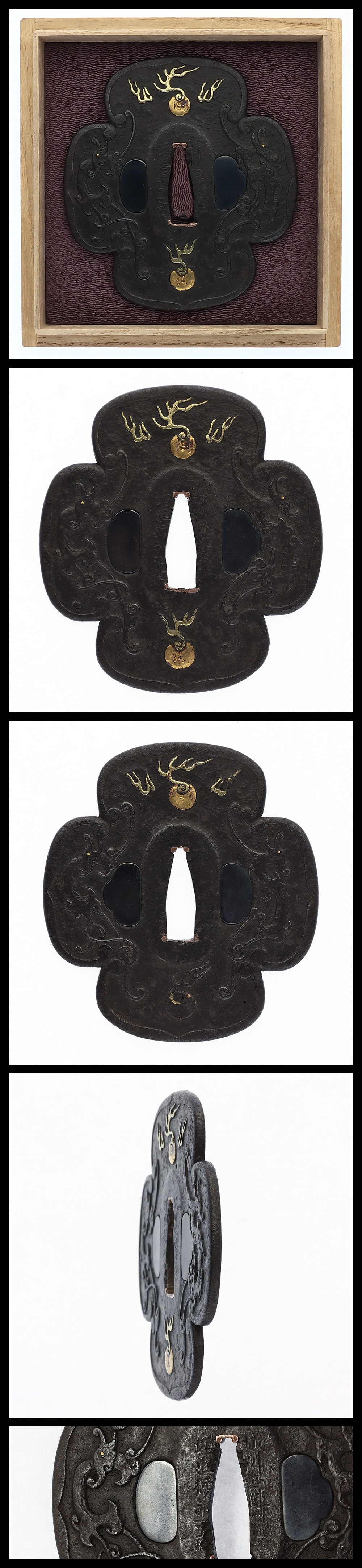 Tsuba: Joshu Nishijin Umetada Tachibana Shigeyoshi(NBTHK Hozon Tosogu)