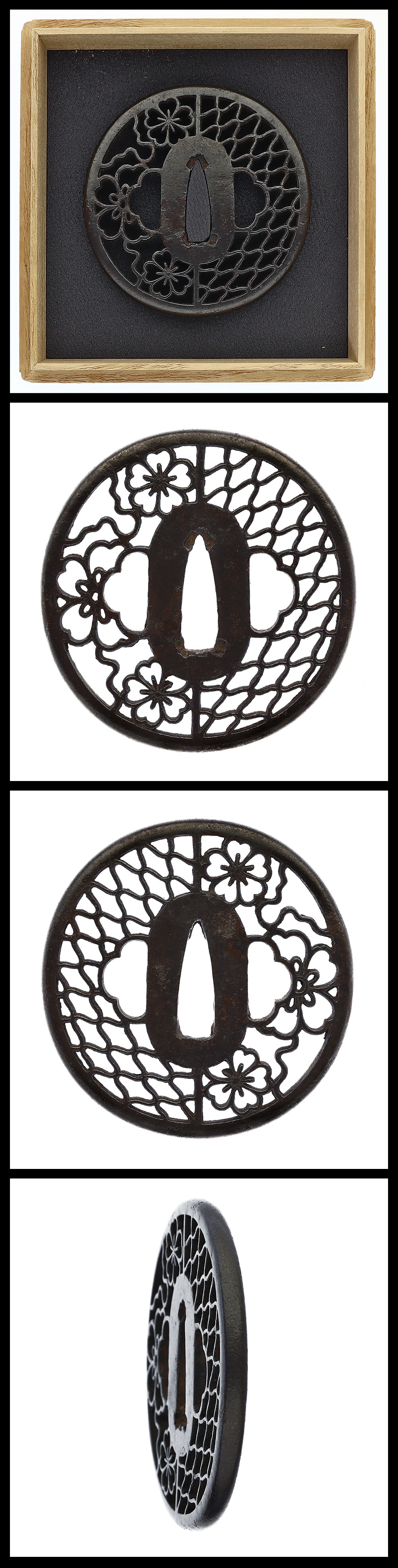 Tsuba:Mumei(unsigned)(Hayashi Fujihachi)(NBTHK Tokubetsu Hozon Tosogu)