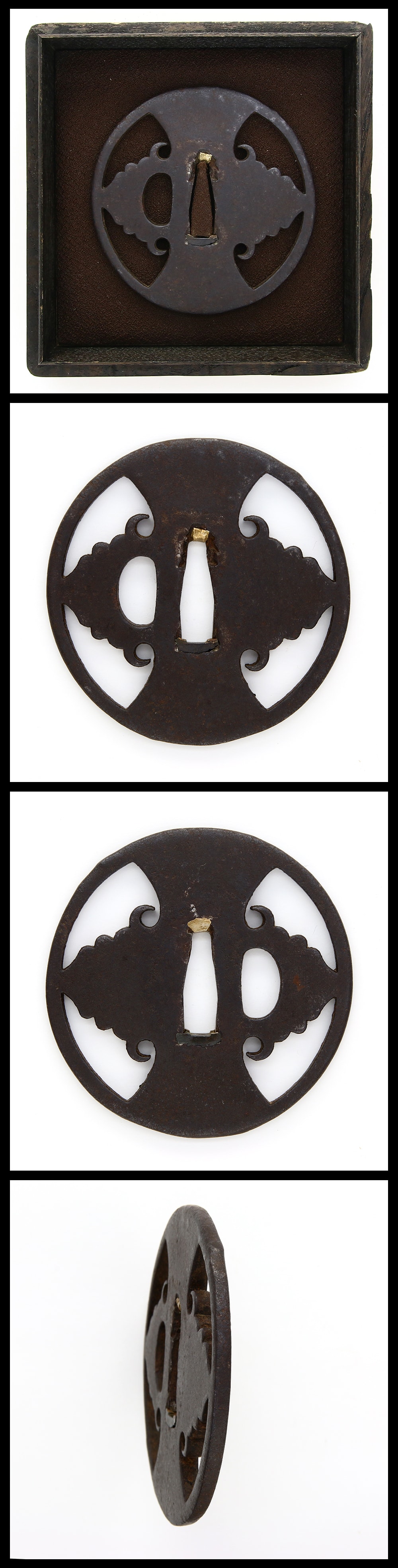 Tsuba:mumei(Unsigned)(Myochin)(NBTHK Hozon Tosogu)